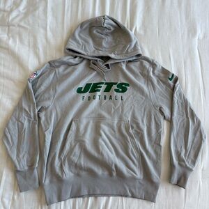 New York Jets Men’s Medium Gray Hoodie Sweatshirt